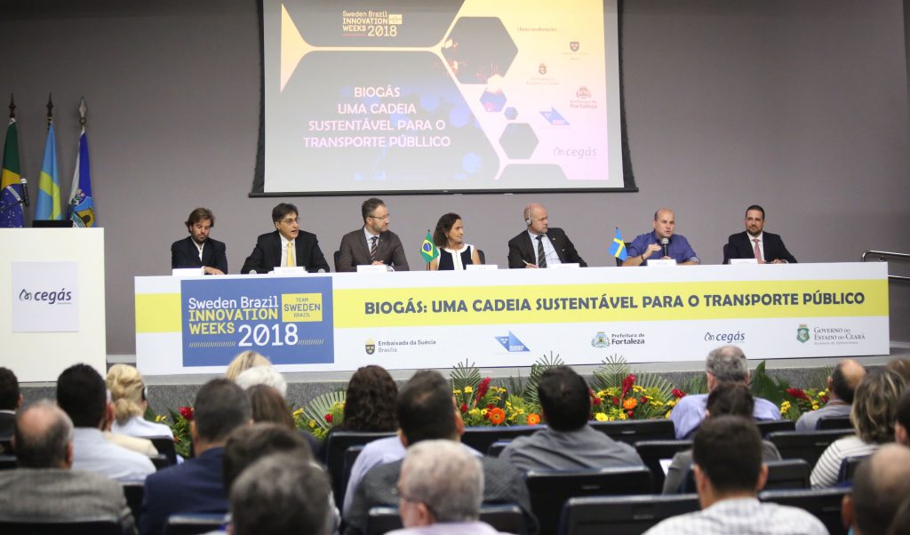 Roberto Cláudio debate uso do biometano no evento "Semanas da Inovação Suécia-Brasil"